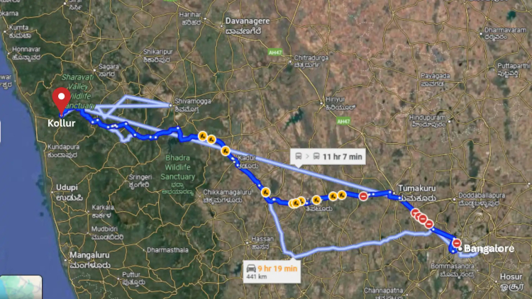 Best Ways to Travel from Bangalore to Kollur Mookambika Temple